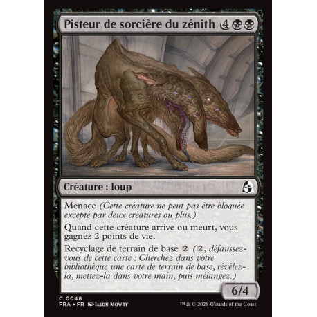 (Foil) Noire - Pisteur de sorcière du zénith (C) [FRA]