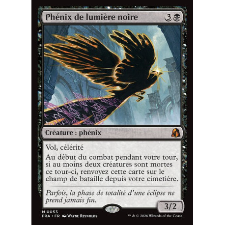 (Foil) Noire - Phénix de lumière noire (V1) (M) [FRA]