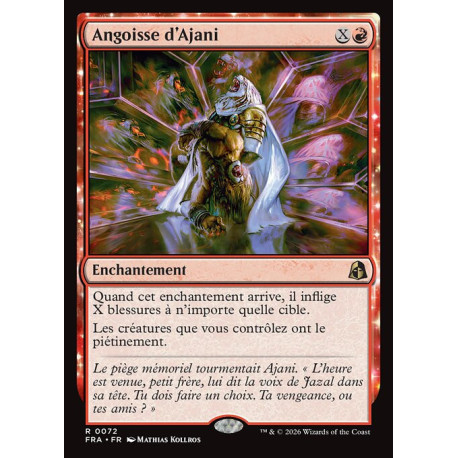 (Foil) Rouge - Angoisse d'Ajani (V1) (R) [FRA]