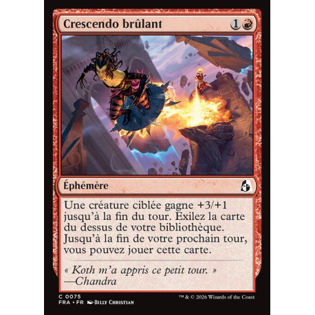 (Foil) Rouge - Crescendo brûlant (C) [FRA]