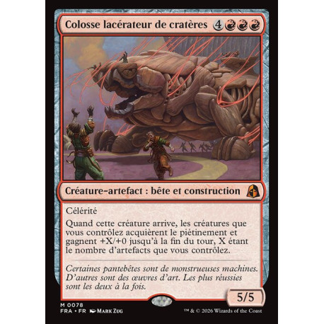 (Foil) Rouge - Colosse lacérateur de cratères (V1) (M) [FRA]