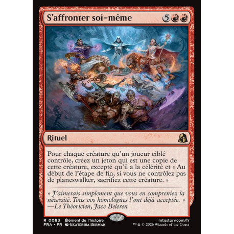 (Foil) Rouge - S'affronter soi-même (V1) (R) [FRA]