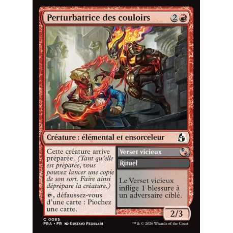(Foil) Rouge - Perturbatrice des couloirs (C) [FRA]