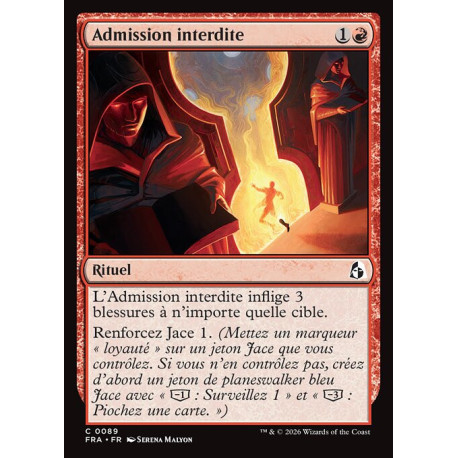 (Foil) Rouge - Admission interdite (C) [FRA]