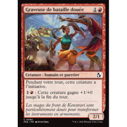 (Foil) Rouge - Graveuse de bataille douée (C) [FRA]