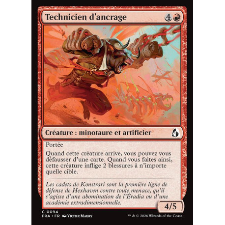 (Foil) Rouge - Technicien d'ancrage (C) [FRA]