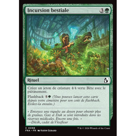 (Foil) Verte - Incursion bestiale (C) [FRA]