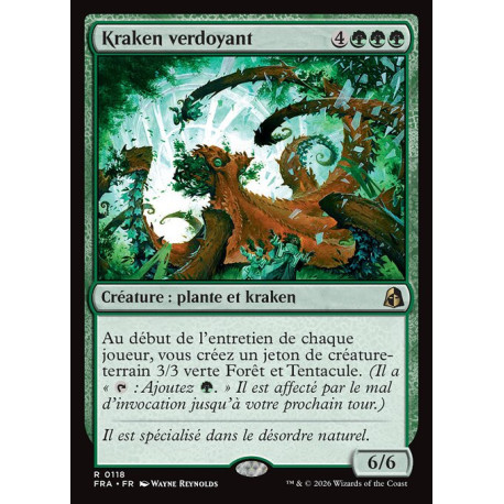 (Foil) Verte - Kraken verdoyant (V1) (R) [FRA]