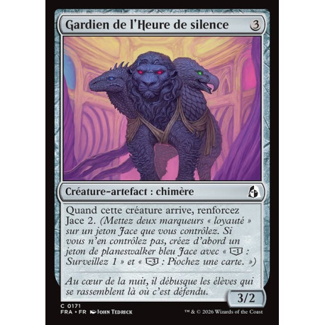(Foil) Incolore - Gardien de l'Heure de silence (C) [FRA]