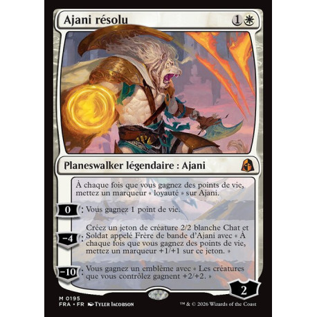 (Foil) Blanche - Ajani résolu (V1) (M) [FRA]