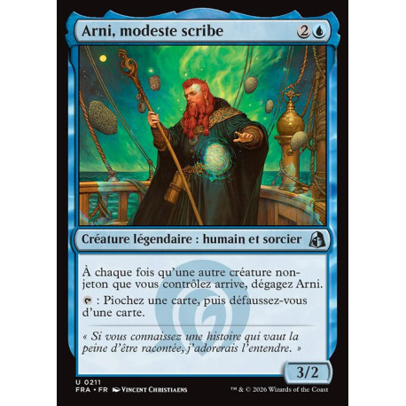 (Foil) Bleue - Arni, modeste scribe (U) [FRA]