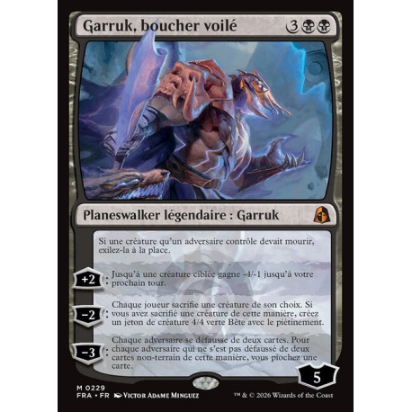 (Foil) Noire - Garruk, boucher voilé (V1) (M) [FRA]