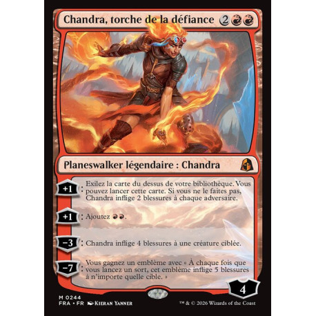 (Foil) Rouge - Chandra, torche de la défiance (V1) (M) [FRA]
