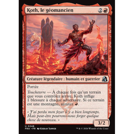 (Foil) Rouge - Koth, le géomancien (U) [FRA]