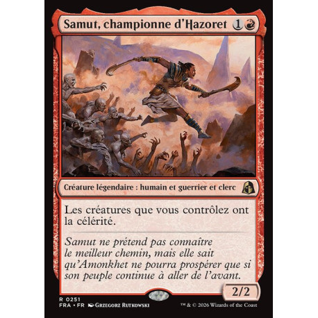 (Foil) Rouge - Samut, championne d'Hazoret (V1) (R) [FRA]
