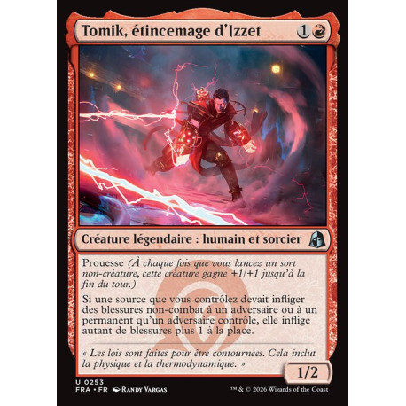 (Foil) Rouge - Tomik, étincemage d'Izzet (U) [FRA]