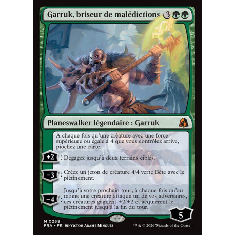 (Foil) Verte - Garruk, briseur de malédictions (V1) (M) [FRA]