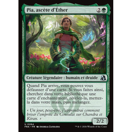 (Foil) Verte - Pia, ascète d'Éther (U) [FRA]