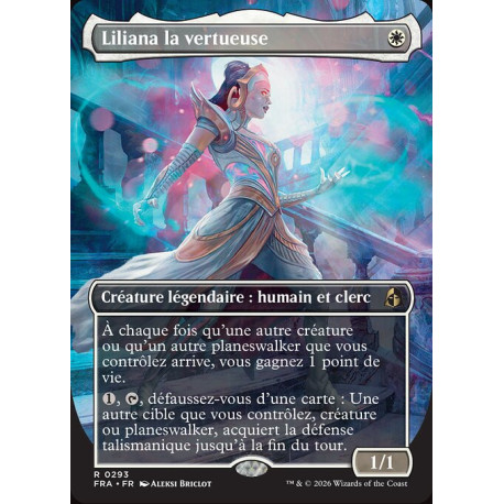 (Foil) Blanche - Liliana la vertueuse (V2, Borderless Echoed Pairs) (R) [FRA]