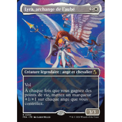 (Foil) Blanche - Lyra, archange de l'aube (V2, Borderless Echoed Pairs) (R) [FRA]