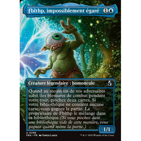 (Foil) Bleue - Fblthp, impossiblement égaré (V2, Borderless Echoed Pairs) (U) [FRA]