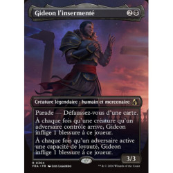 (Foil) Noire - Gideon l'insermenté (V2, Borderless Echoed Pairs) (R) [FRA]