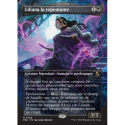 (Foil) Noire - Liliana la repentante (V2, Borderless Echoed Pairs) (R) [FRA]