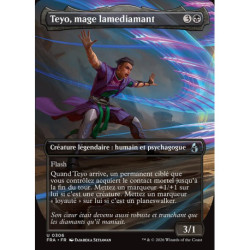 (Foil) Noire - Teyo, mage lamediamant (V2, Borderless Echoed Pairs) (U) [FRA]