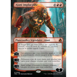 (Foil) Rouge - Ajani implacable (V2, Borderless Echoed Pairs) (M) [FRA]