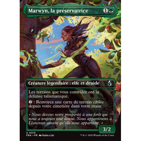 (Foil) Verte - Marwyn, la préservatrice (V2, Borderless Echoed Pairs) (U) [FRA]