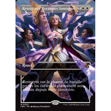 (Foil) Blanche - Retour aux Royaumes lumineux (V2, Borderless - Shattered Mirror) (M) [FRA]