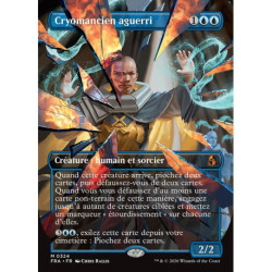 (Foil) Bleue - Cryomancien aguerri (V2, Borderless - Shattered Mirror) (M) [FRA]