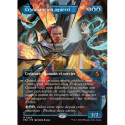 (Foil) Bleue - Cryomancien aguerri (V2, Borderless - Shattered Mirror) (M) [FRA]