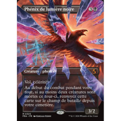 (Foil) Noire - Phénix de lumière noire (V2, Borderless - Shattered Mirror) (M) [FRA]