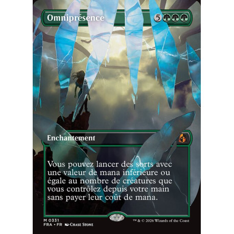 (Foil) Verte - Omniprésence (V2, Borderless - Shattered Mirror) (M) [FRA]