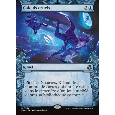(Foil) Bleue - Calculs cruels (V2, Sculptor's Stronghold) (R) [FRA]