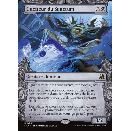 (Foil) Noire - Guetteur du Sanctum (V2, Sculptor's Stronghold) (R) [FRA]