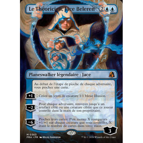 (Foil) Bleue - Le Théoricien, Jace Beleren (V2, Braintwister Series) (M) [FRA]