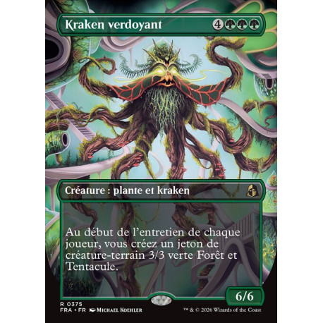 (Foil) Verte - Kraken verdoyant (V2, Braintwister Series) (R) [FRA]
