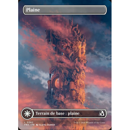 (Foil) Terrain - Plaine (V3, Borderless Tower) (L) [FRA]