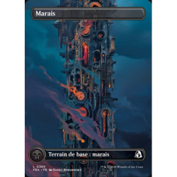 (Foil) Terrain - Marais (V4, Borderless Tower) (L) [FRA]