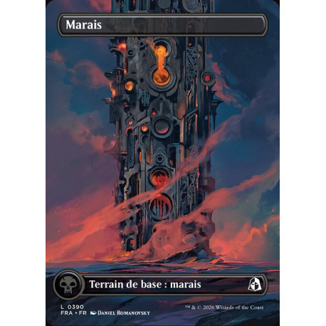 (Foil) Terrain - Marais (V5, Borderless Tower) (L) [FRA]