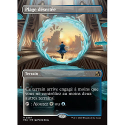 (Foil) Terrain - Plage désertée (V2, Borderless Portal View) (R) [FRA]