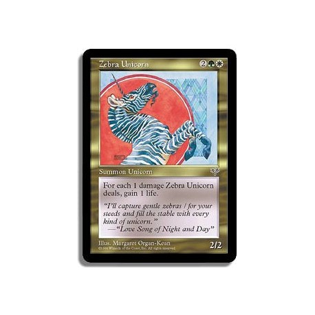 Or - Licorne zebree (U)