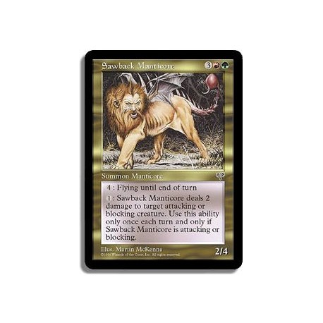 Or - Manticore au dos crenele (R)