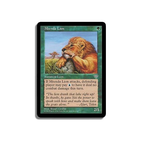 Verte - Lion de la mtenda (C)