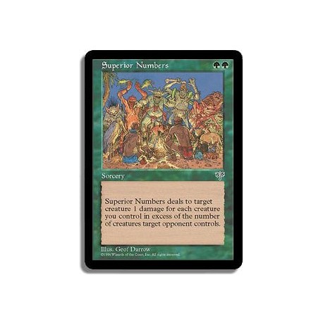 Verte - Superiorite numerique (U)