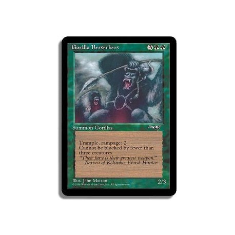 Verte - Berserkers gorilles (C)