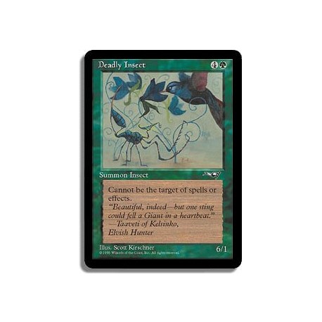 Verte - Insecte mortel (U)