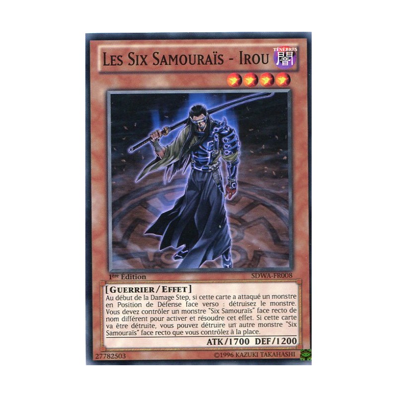 YU-GI-OH! – The Six Samurai – Irou (SDWA-EN008) – Sammelkarte – 1 Stück – Anime-Karte Von 2019